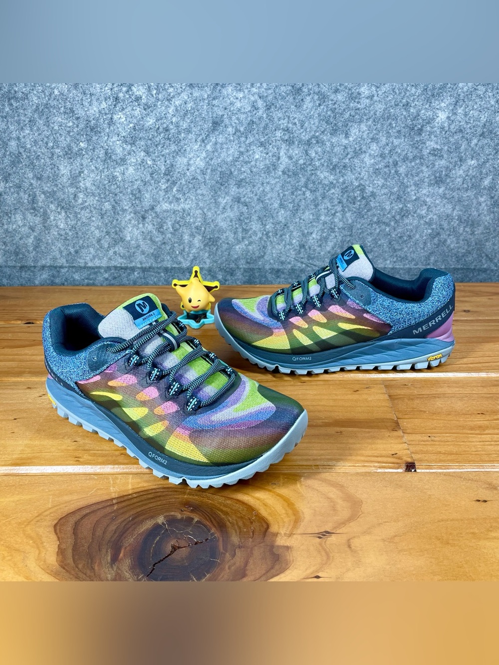 Merrell Antora 2 Rainbow Womens Size 8 Trail Running Shoes Vibram QForm2 J135430